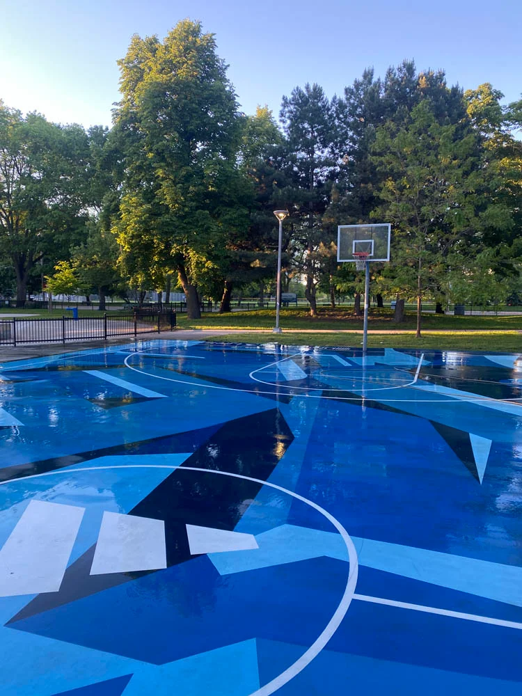 Basketball court washing - Toronto