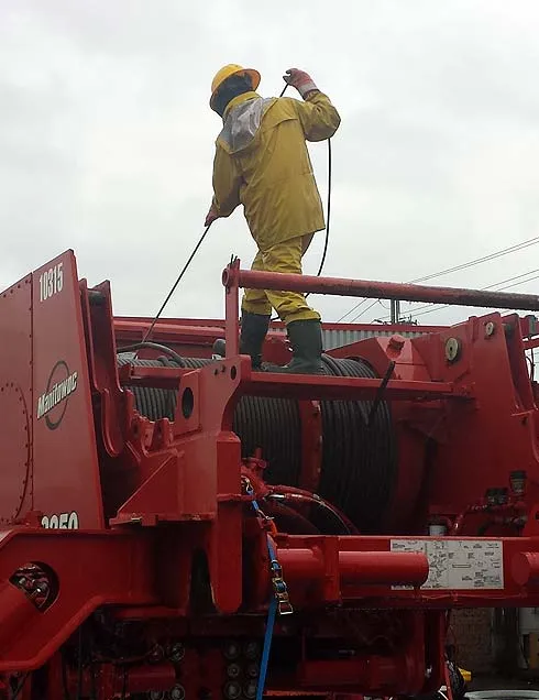 Heavy Equipment Pressure Washing Cleaning