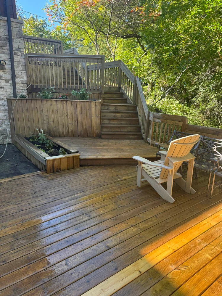 Residential deck washing - King City