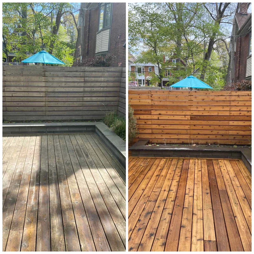 Residential deck washing - North York