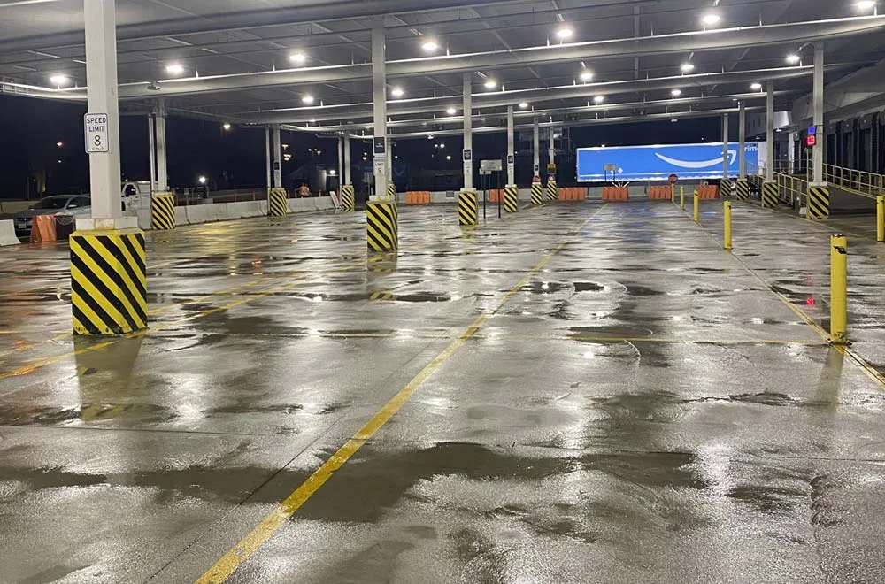 Basement and parking lot cleaning