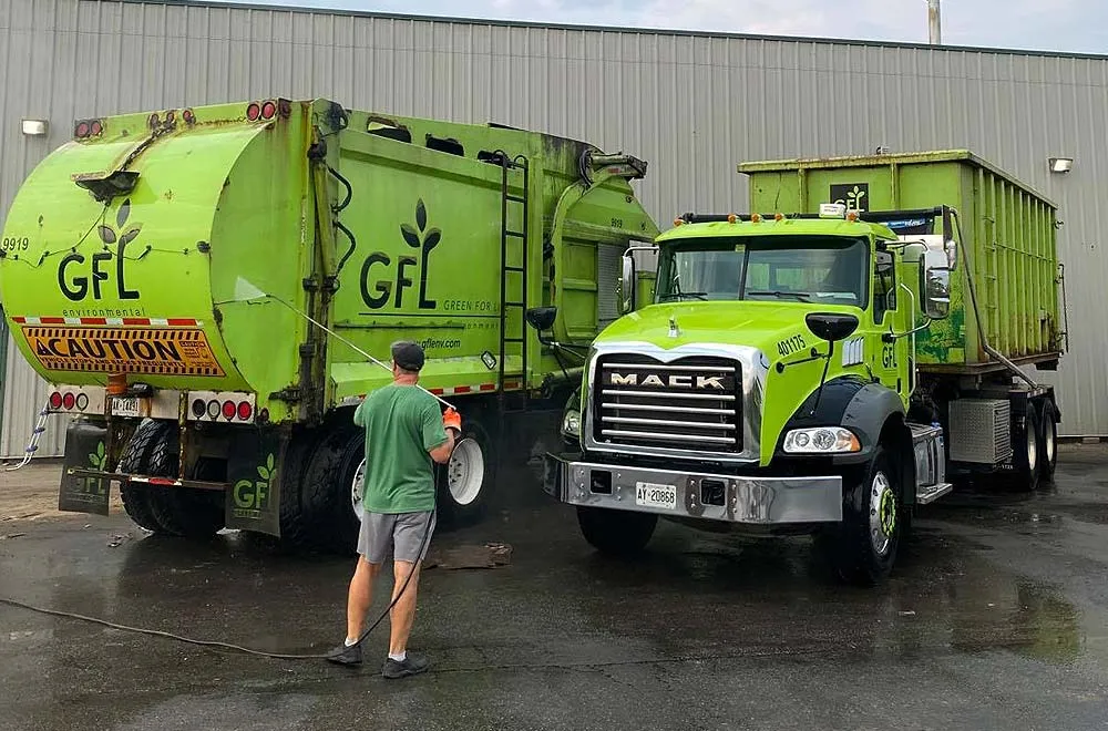 Truck and trailer washing